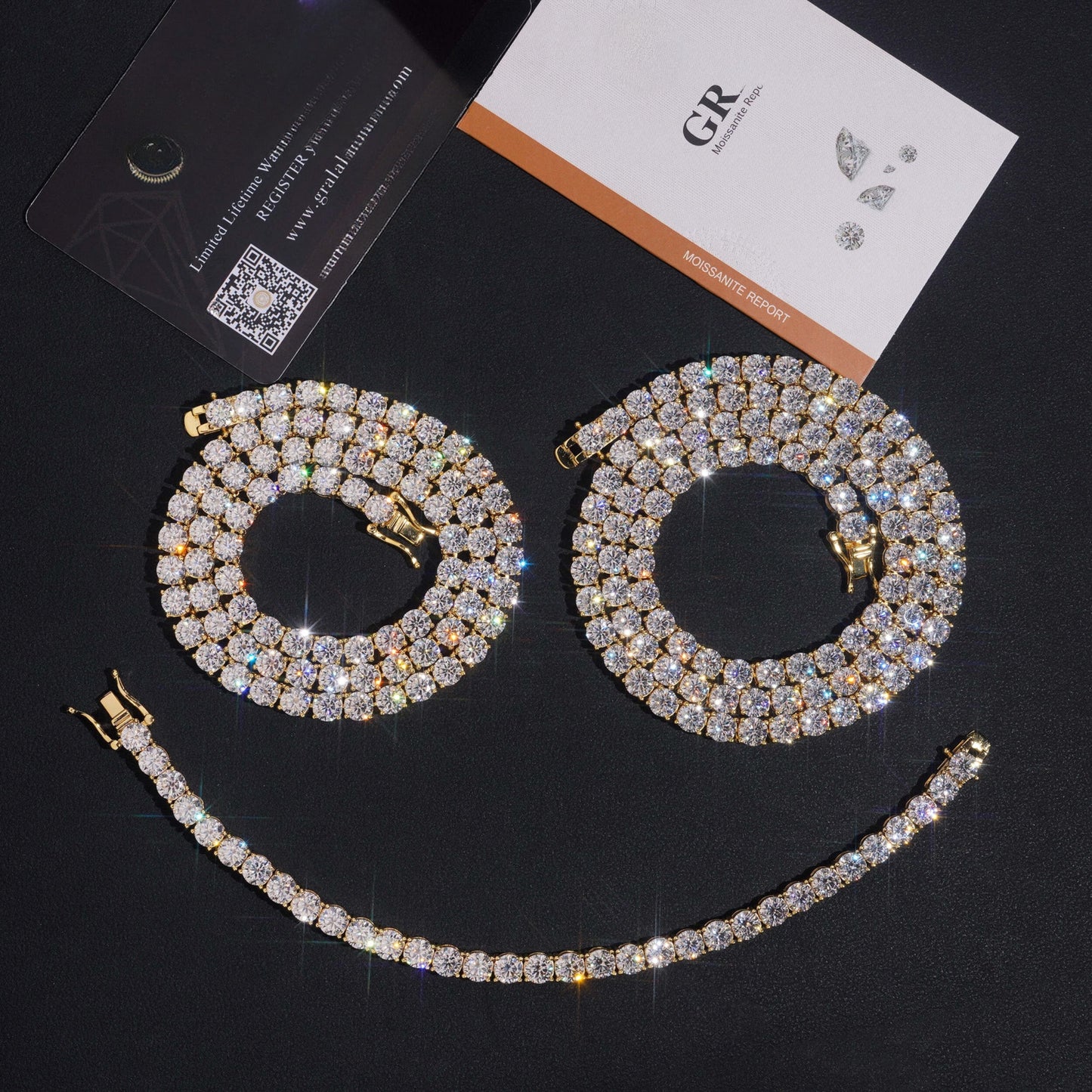 .925 SILVER RD CUT MOISSANITE TENNIS CHAIN 5MM VTNL1001