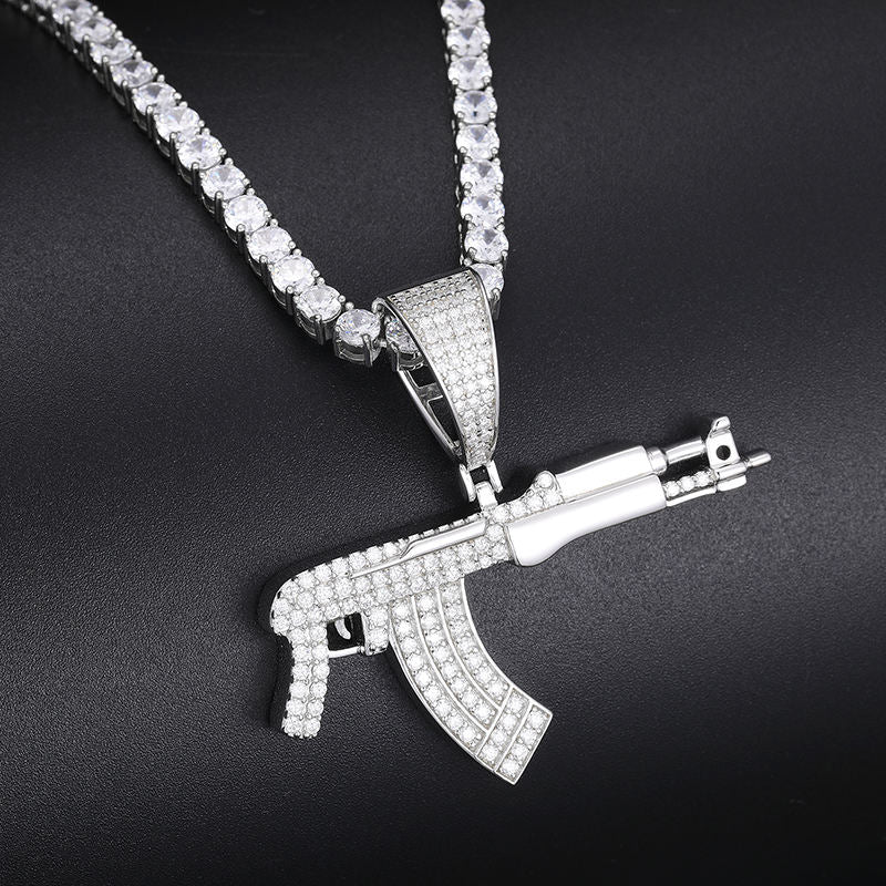 .925 SILVER 'ASSAULT VANGUARD' PENDANT 50MM