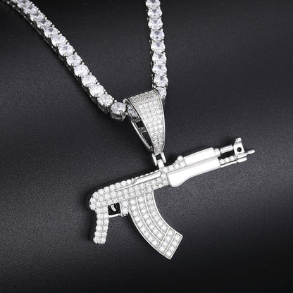 .925 SILVER 'ASSAULT VANGUARD' PENDANT 50MM