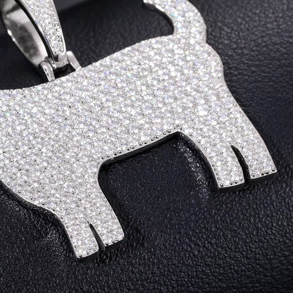 .925 SILVER 'G.O.A.T.' PENDANT 50.9MM