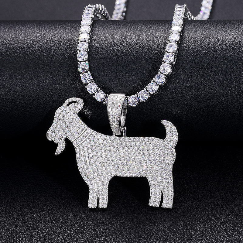 .925 SILVER 'G.O.A.T.' PENDANT 50.9MM