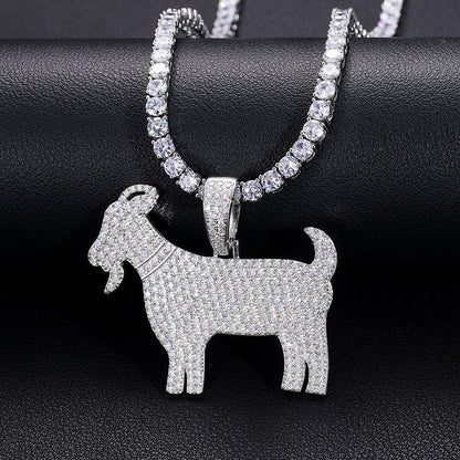 .925 SILVER 'G.O.A.T.' PENDANT 50.9MM