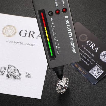 .925 SILVER 'CHESSMAN SQUARE' SIGNET RING