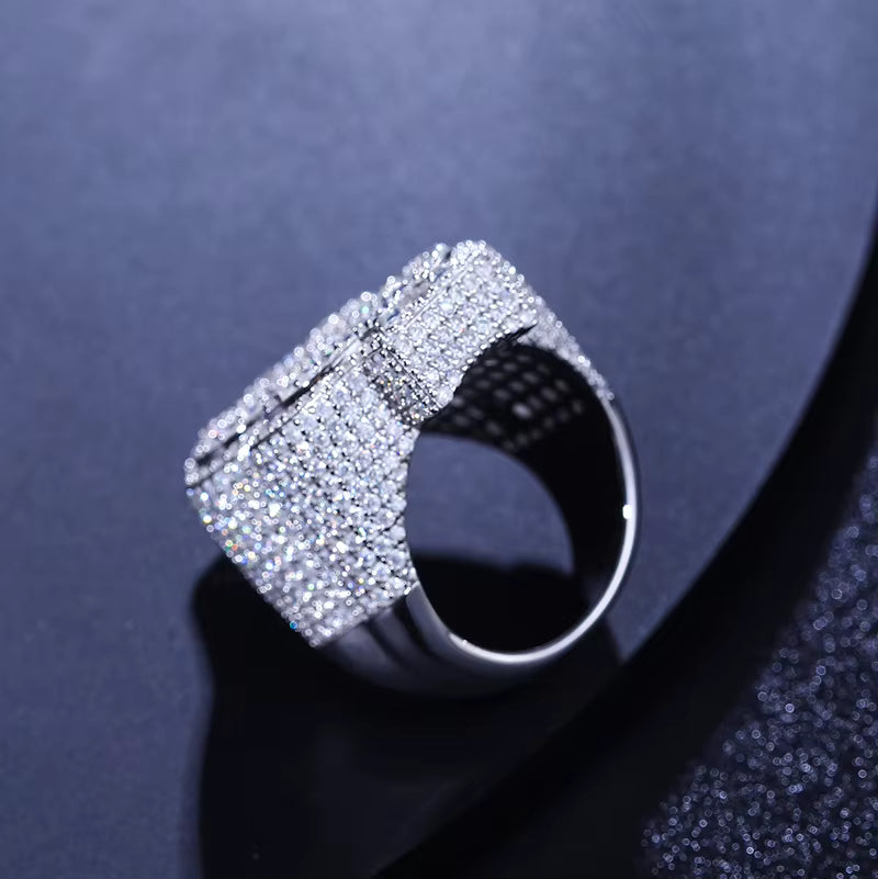.925 SILVER 'CAPITAL DOLLAR' SIGNET RING