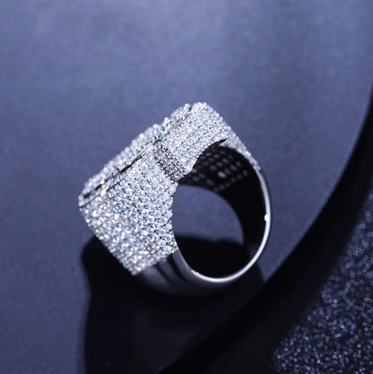 .925 SILVER 'CAPITAL DOLLAR' SIGNET RING