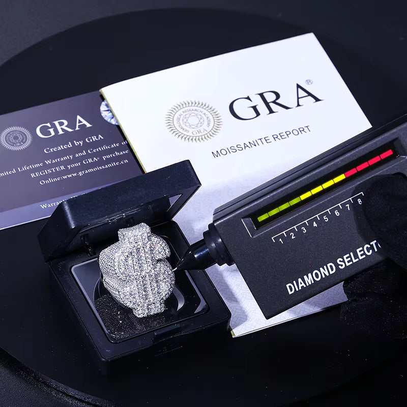 .925 SILVER 'CAPITAL DOLLAR' SIGNET RING