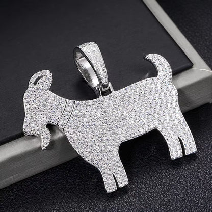 .925 SILVER 'G.O.A.T.' PENDANT 50.9MM