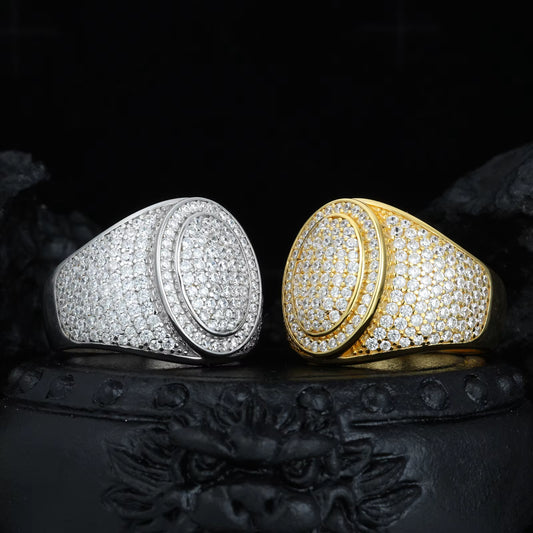 'Eclipse' Oval Signet Ring