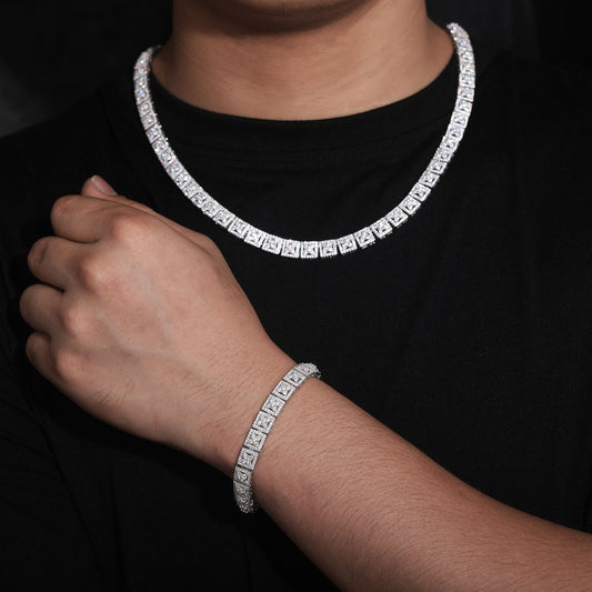 8mm 'Quadrant' Tennis Chain