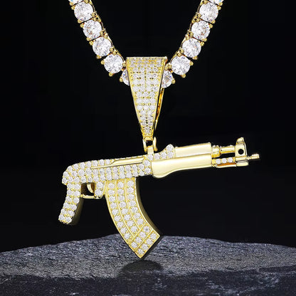 .925 SILVER 'ASSAULT VANGUARD' PENDANT 50MM