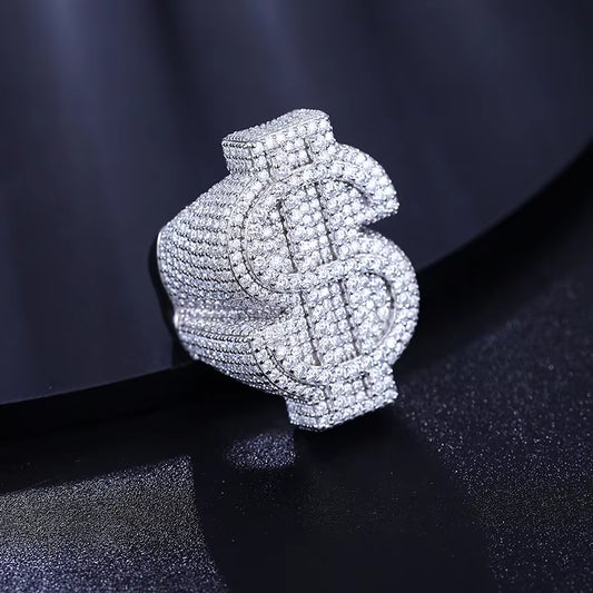 'Capital' Dollar Signet Ring
