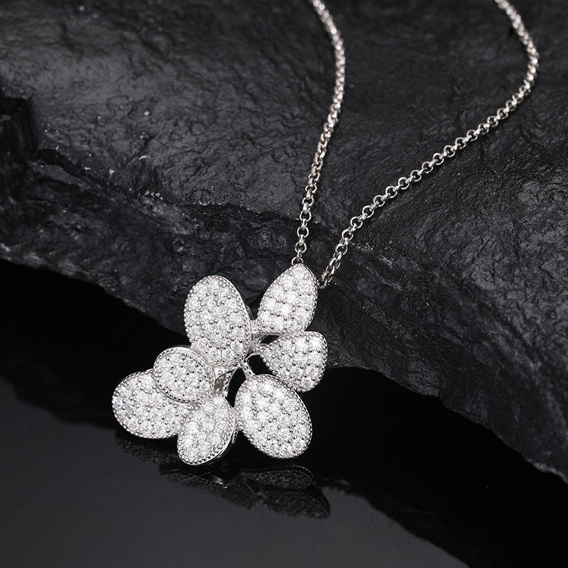 .925 SILVER 'PETAL VANGUARD' PENDANT 25MM