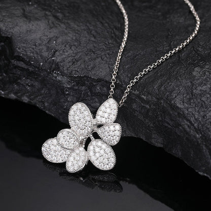 .925 SILVER 'PETAL VANGUARD' PENDANT 25MM