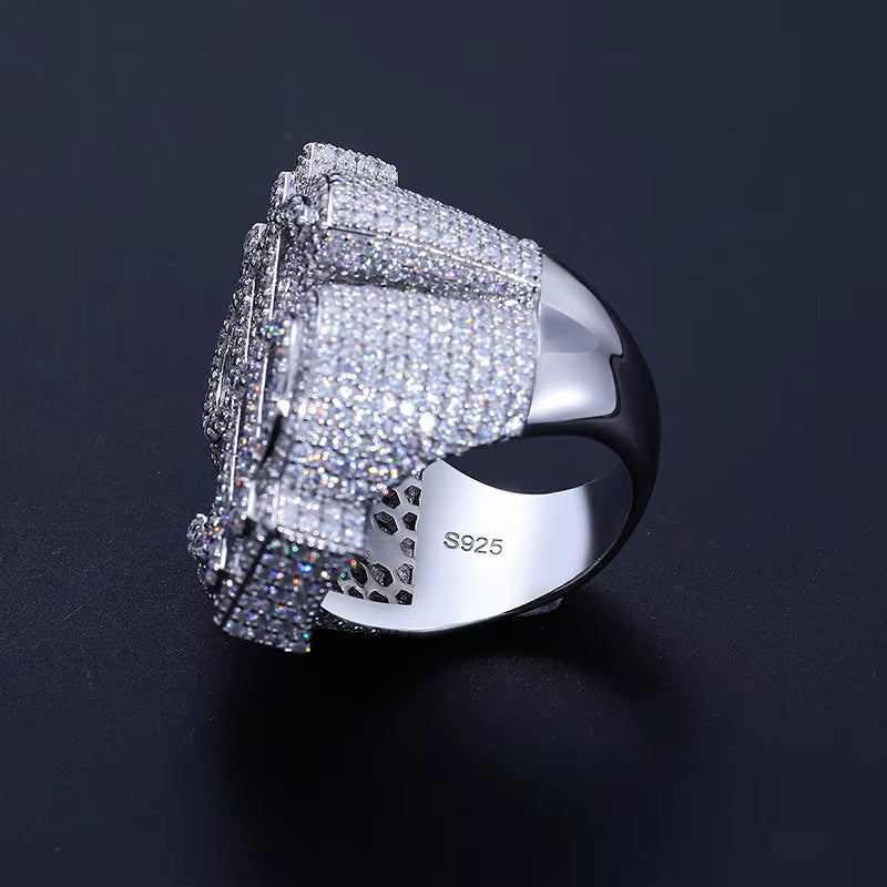.925 SILVER 'CAPITAL DOLLAR' SIGNET RING