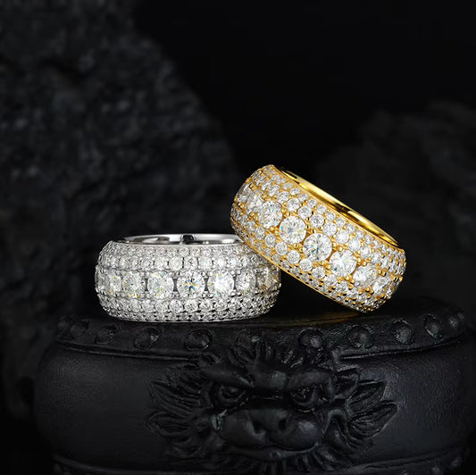 10mm 'Dominion' Pave Band Engagement Ring