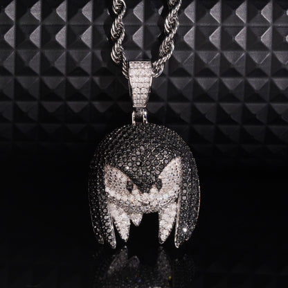 .925 SILVER KNUCKLES THE ECHIDNA MOISSANITE PENDANT VTPT0006