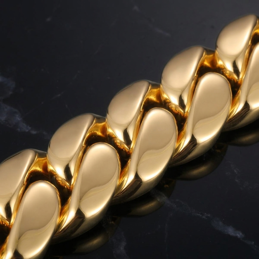 .999 PURE SILVER CUBAN LINK BRACELET 18MM VTBL5003