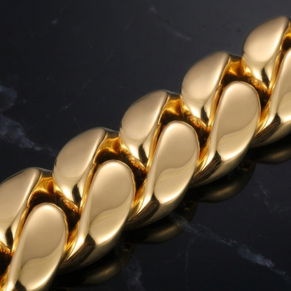 .999 PURE SILVER CUBAN LINK BRACELET 18MM VTBL5003