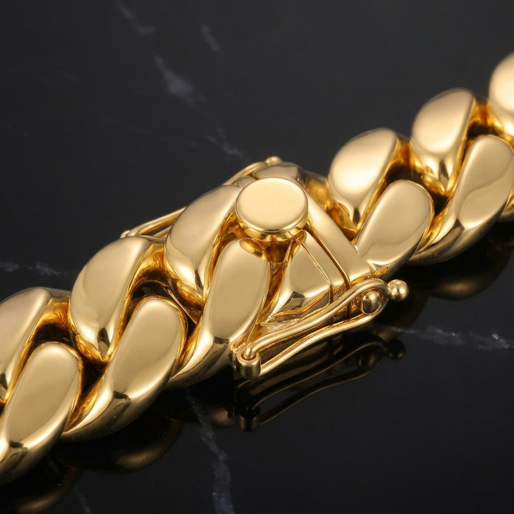 .999 PURE SILVER CUBAN LINK BRACELET 18MM VTBL5003