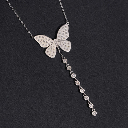 .925 SILVER BUTTERFLY MOISSANITE PENDANT VTNL3002