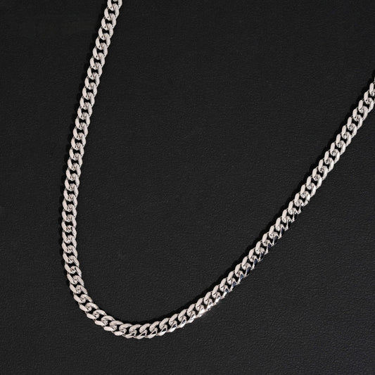 5mm Silver Cuban Link Chain | VTNL0001