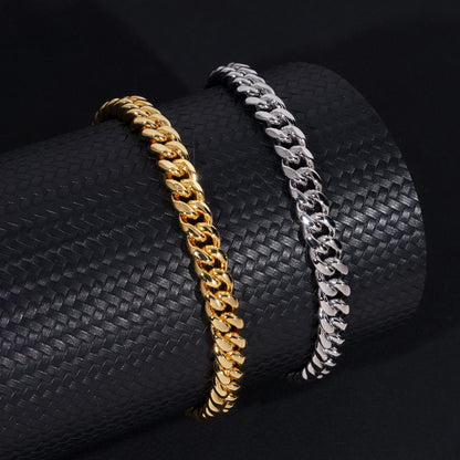.925 SILVER MIAMI CUBAN LINK CHAIN MOISSANITE CLASP 6MM VTNL0003