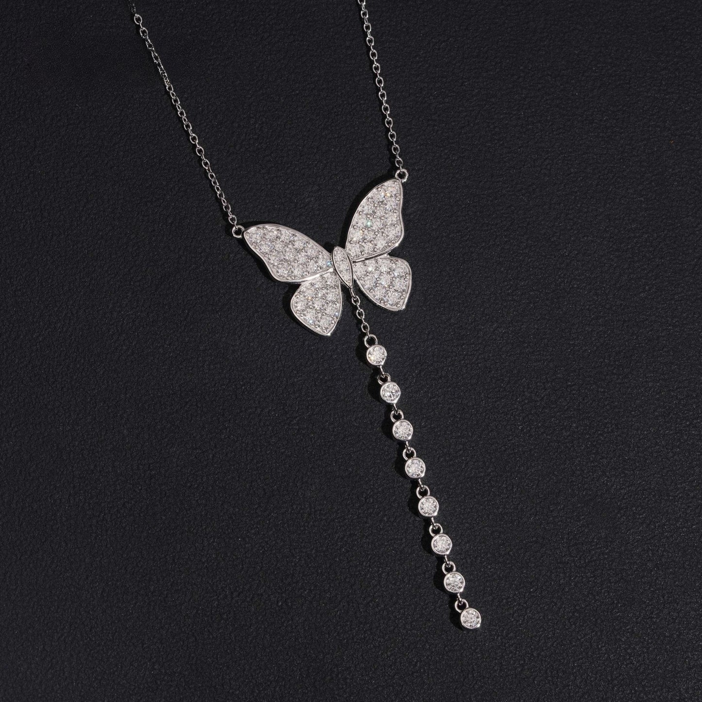 .925 SILVER BUTTERFLY MOISSANITE PENDANT VTNL3002