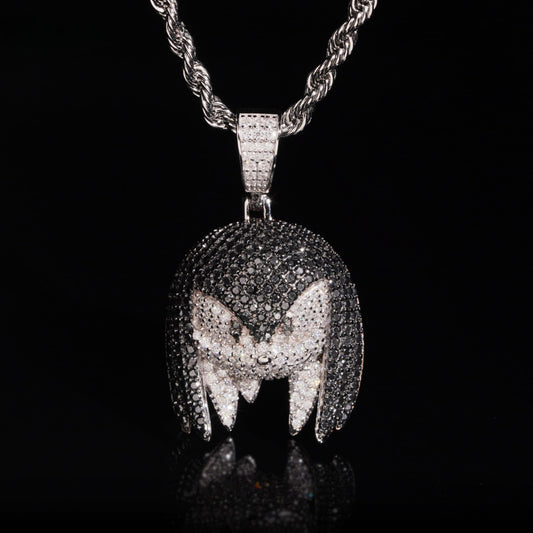 .925 SILVER KNUCKLES THE ECHIDNA MOISSANITE PENDANT VTPT0006